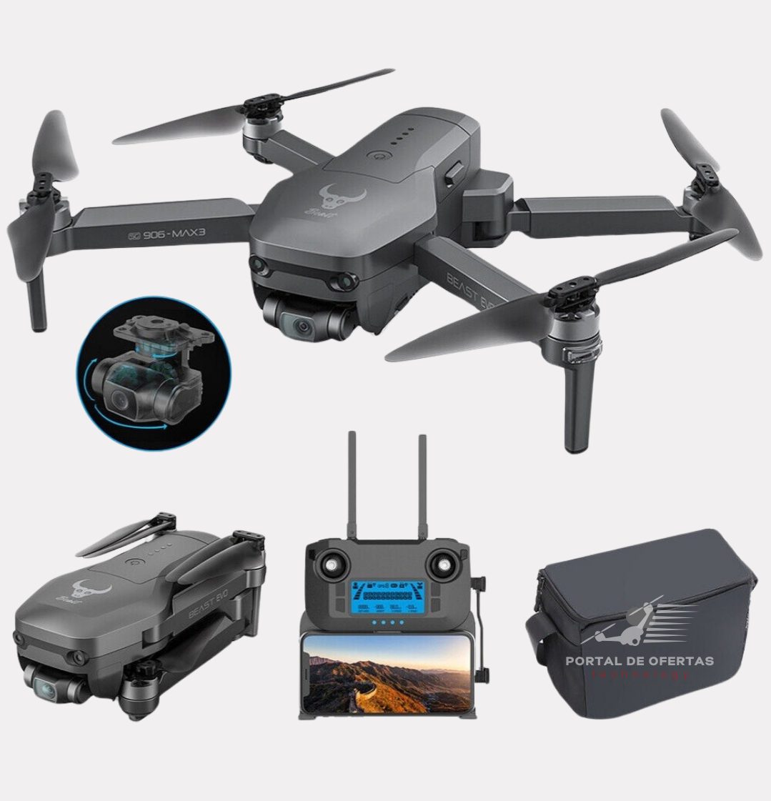 Drone SG906 Max3 4K - Vuelos Profesionales con GPS y largo alcance - 4Km