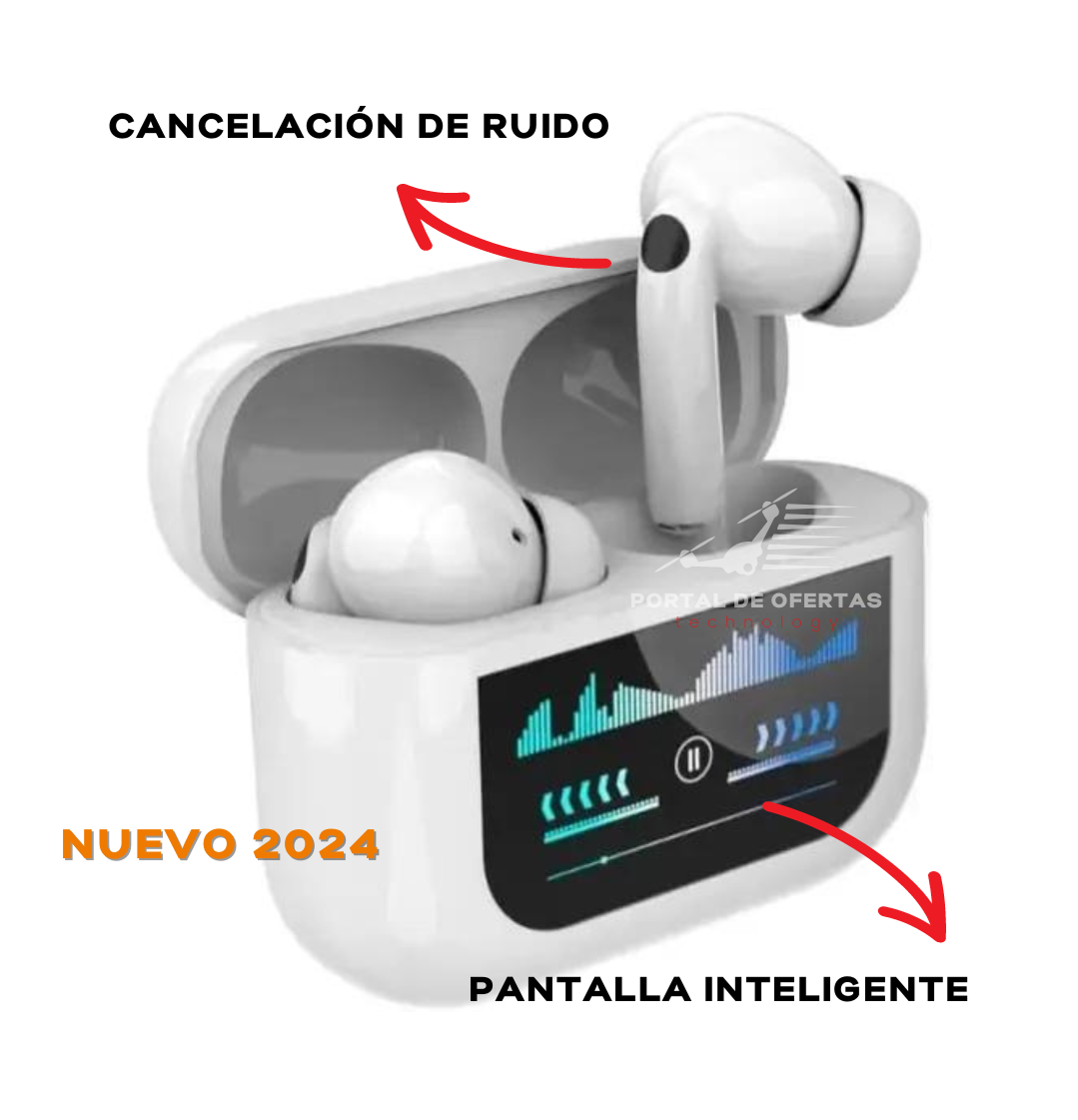 Tune™ AirPods Pro 2 con Pantalla