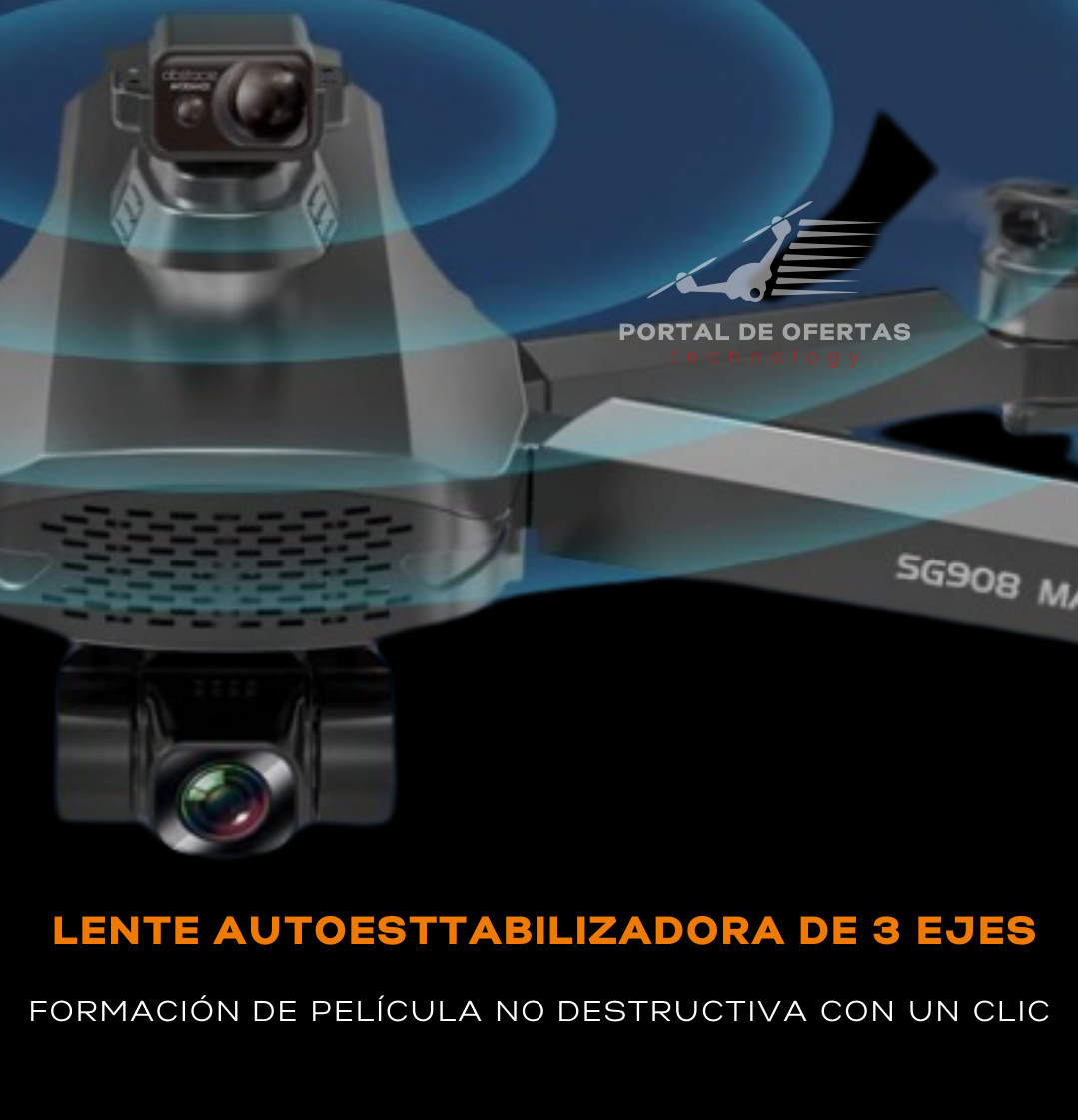 Drone SG908 Max 4K - Vuelos Profesionales con GPS - 3Km