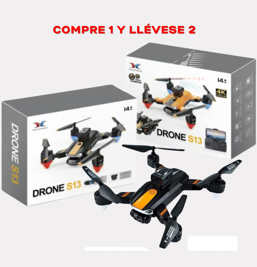 Drone S13  con Cámara 4k HD WiFi 1080P  - 2 UNIDADES