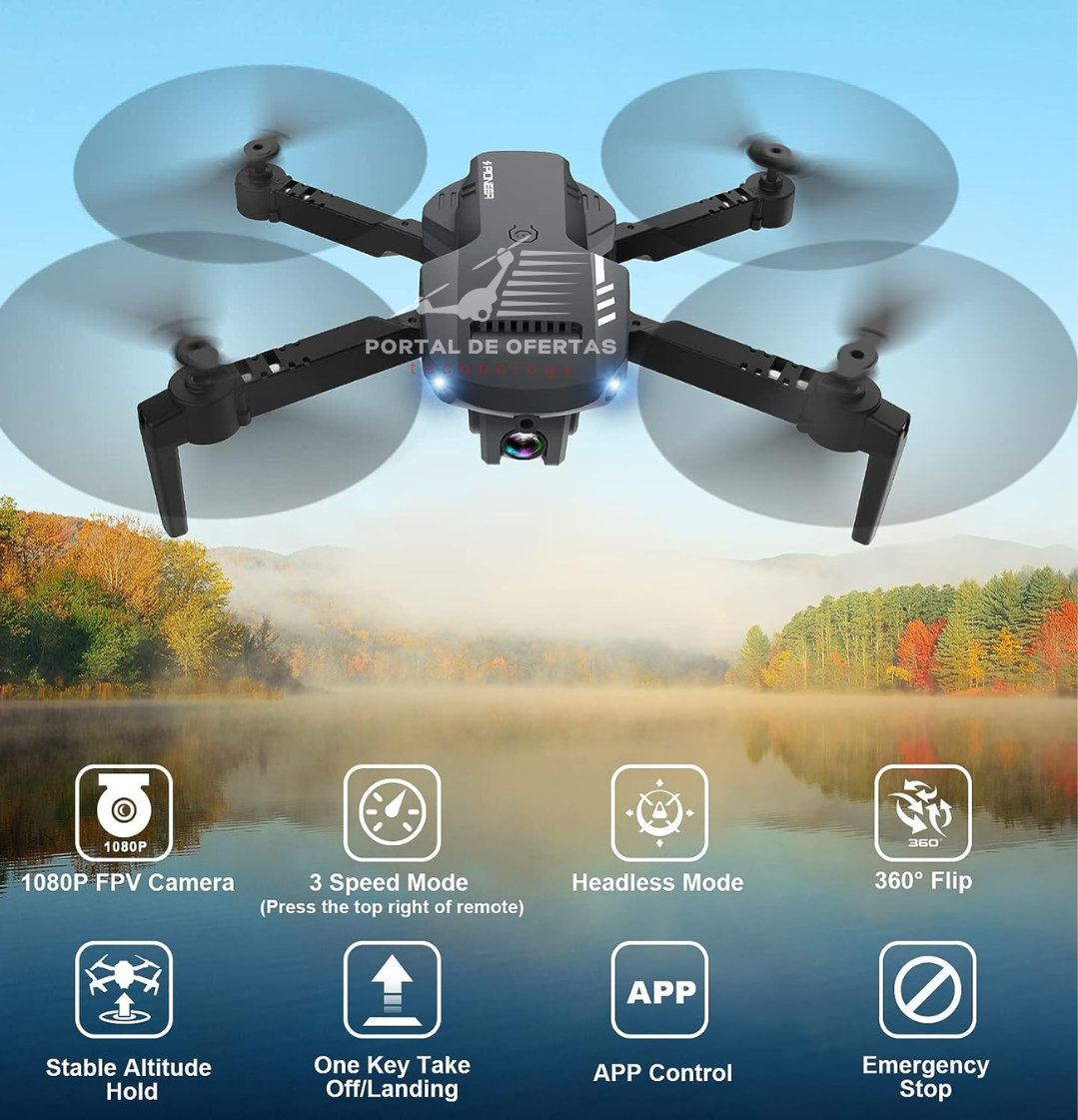 Pioneer Drone - FPV 1080P ajustable con control APP