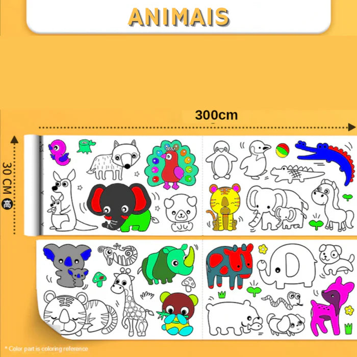 🖍🎨 2 ArteKids - ROLLO DE CREATIVIDAD | ¡Doble diversión y creatividad para los pequeños artistas!