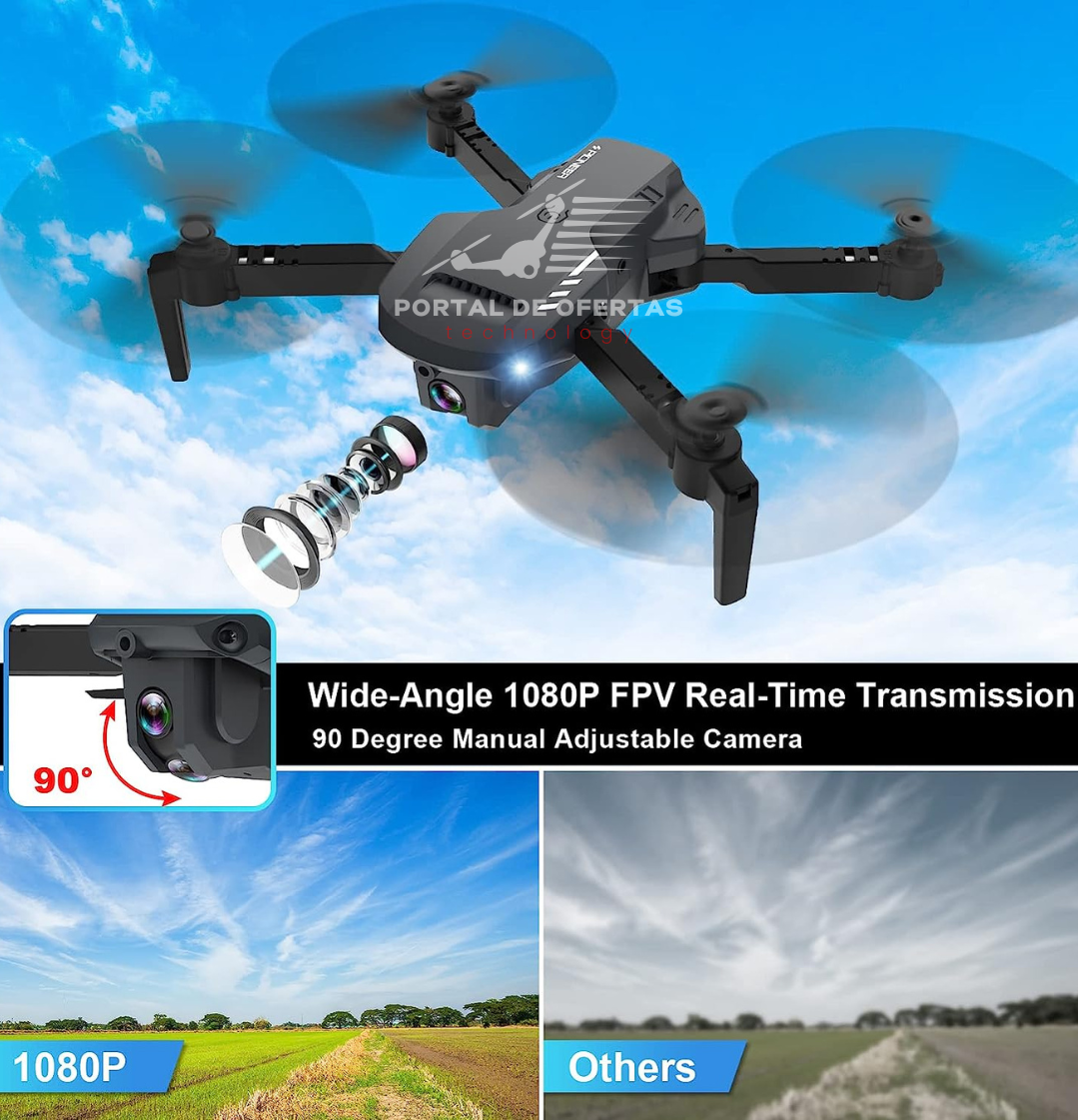 Pioneer Drone - FPV 1080P ajustable con control APP