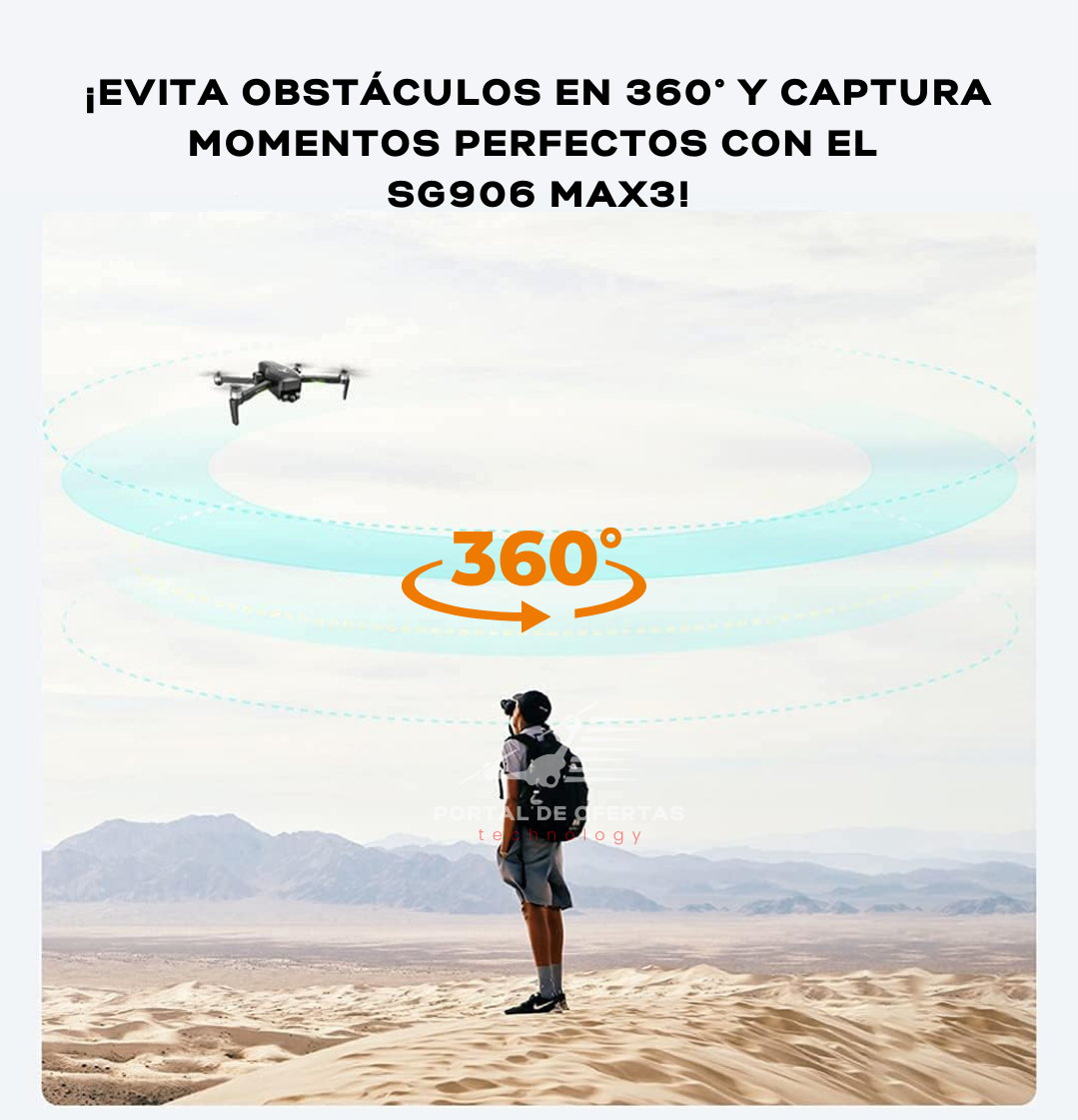 Drone SG906 Max3 4K - Vuelos Profesionales con GPS y largo alcance - 4Km