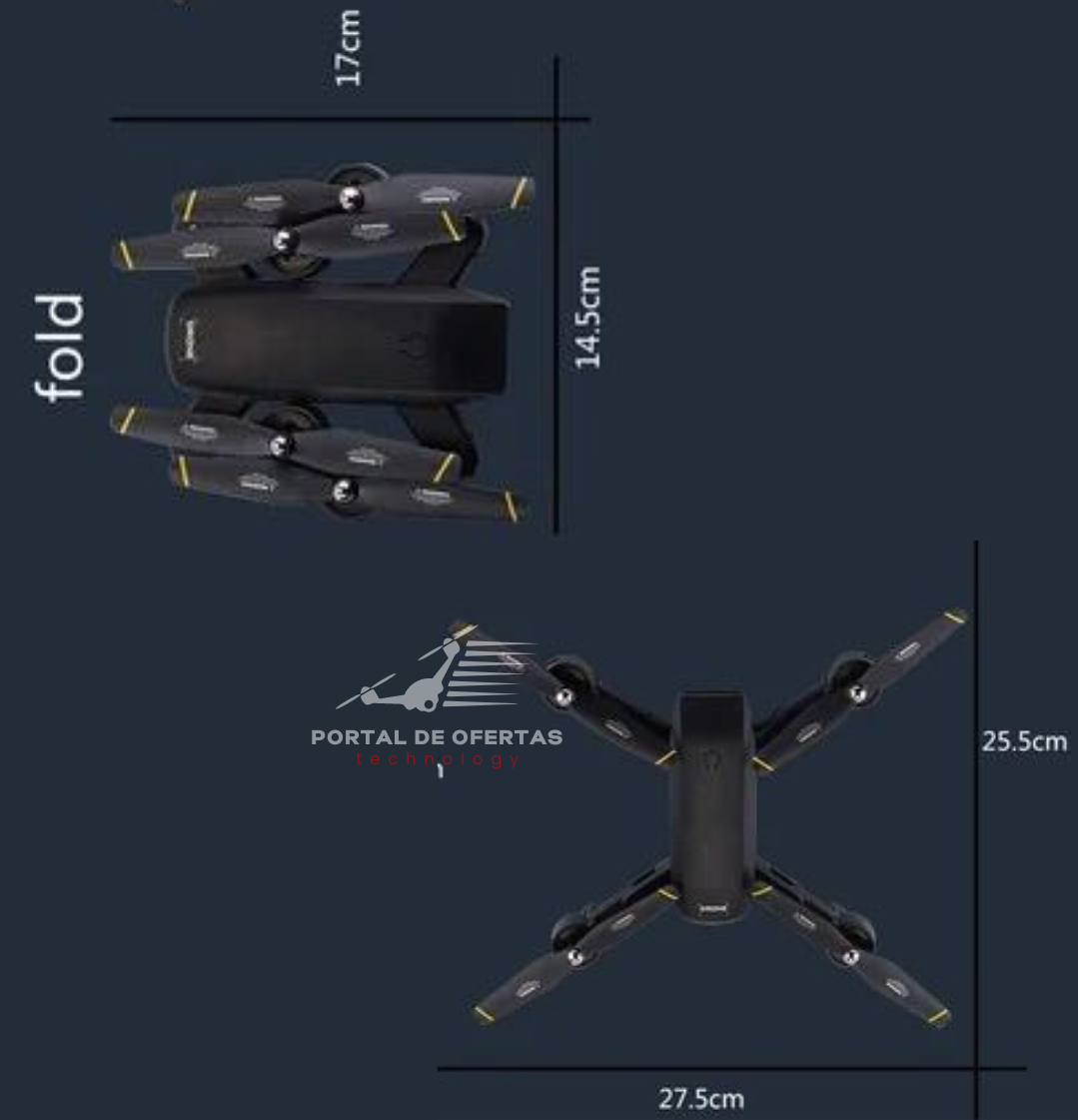 DRONE DM - 107S PLEGABLE CON CAMARA