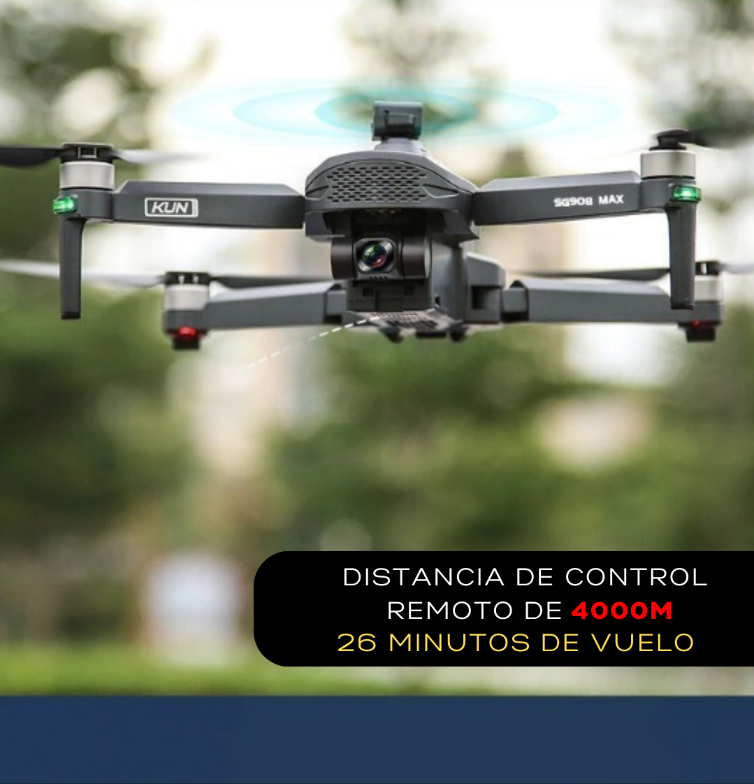 Drone SG908 Max 4K - Vuelos Profesionales con GPS - 3Km